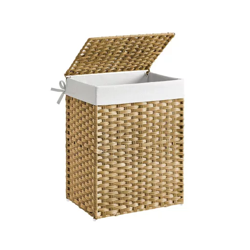 Műanyag szennyestartó kosár, 45,5 x 32 x 61cm