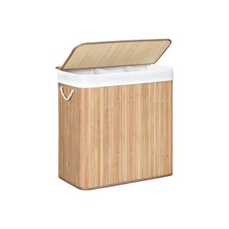 Bambusz szennyestartó, 60 x 40 x 61,5 cm