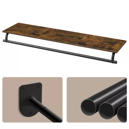 Falra rögzíthető ruhatartó