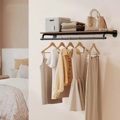 Falra rögzíthető ruhatartó