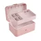 Ékszertartó rózsaszín 16x11x7,8cm