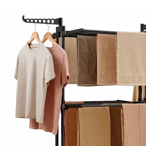 4 szintes ruhaszárító rozsdamentes acél