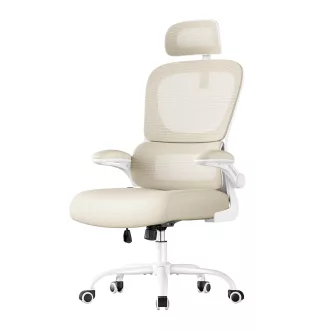 Fejtámlás ergonomikus szék, bézs