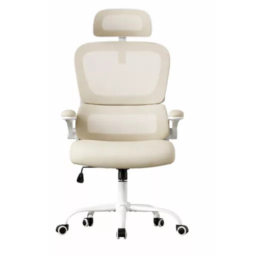 Fejtámlás ergonomikus szék, bézs