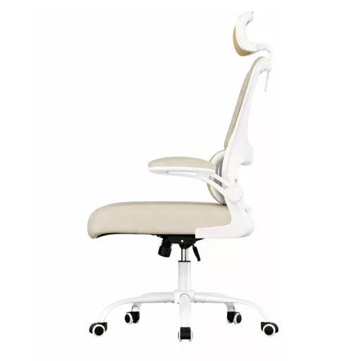 Fejtámlás ergonomikus szék, bézs
