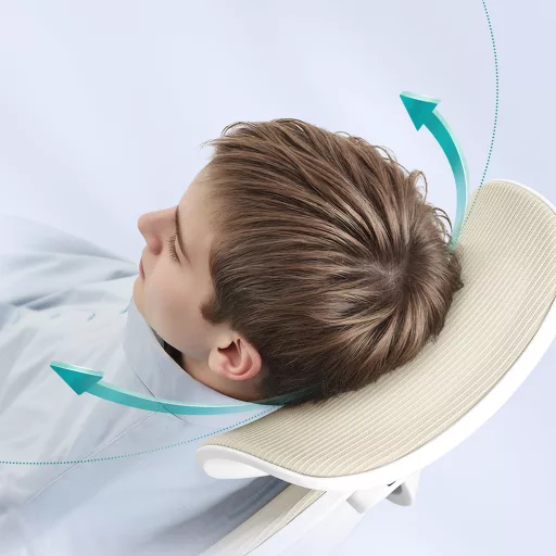 Fejtámlás ergonomikus szék, bézs