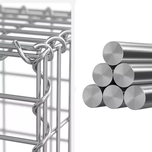 Acél gabionkosár 100 x 30 x 30 cm