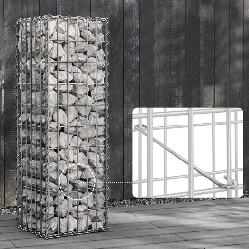 Acél gabionkosár 100 x 30 x 30 cm