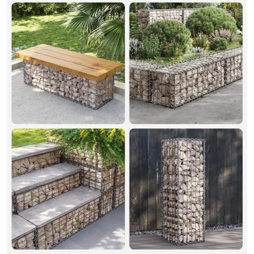 Acél gabionkosár 100 x 30 x 30 cm