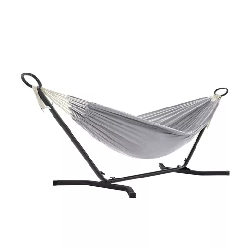 Függőágy tartóállvánnyal, szürke