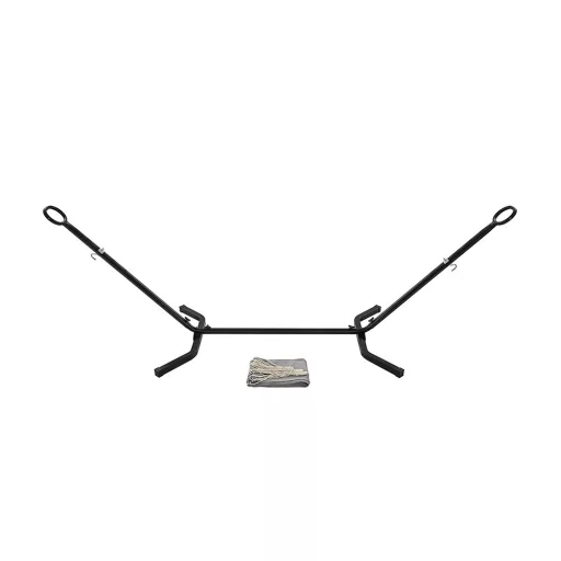 Függőágy tartóállvánnyal, szürke