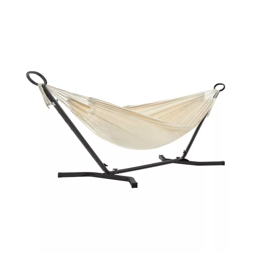 Függőágy tartóállvánnyal, bézs