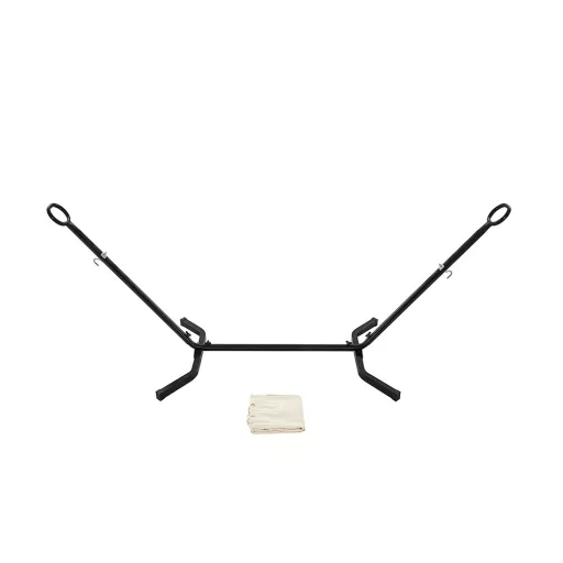 Függőágy tartóállvánnyal, bézs