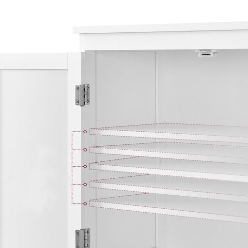 2 ajtós tárolószekrény 2 fiókkal 60x30x110cm