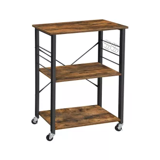 Gurulós tálalókocsi, 60x40x84 cm