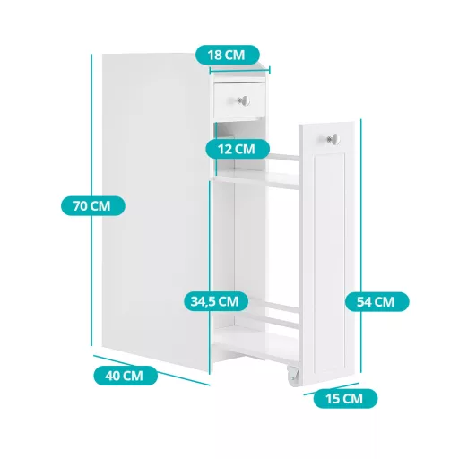 Keskeny piperecikk tároló szekrény