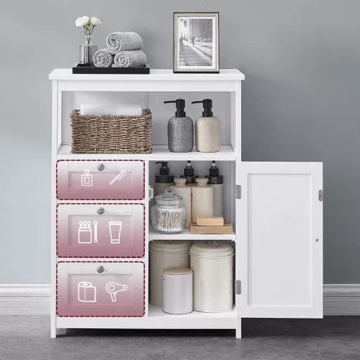 Fürdőszobaszekrény 60x30x80cm