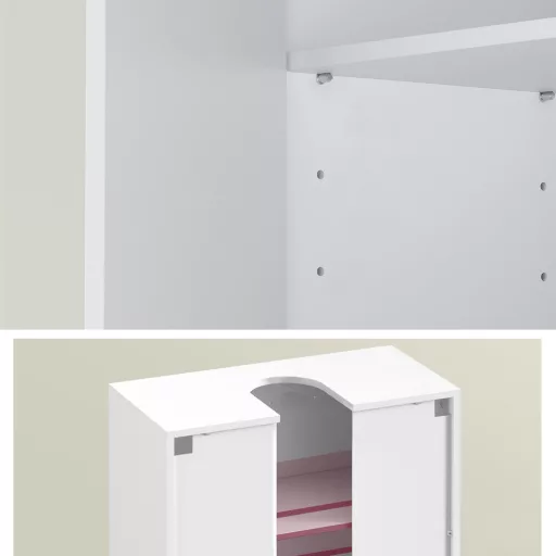 Mosdó alatti zárt szekrény 60x30x60cm