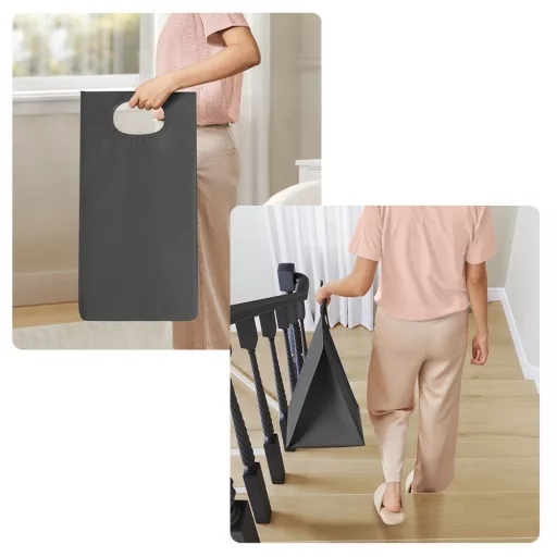 2  rekeszes szennyestartó, sötétszürke