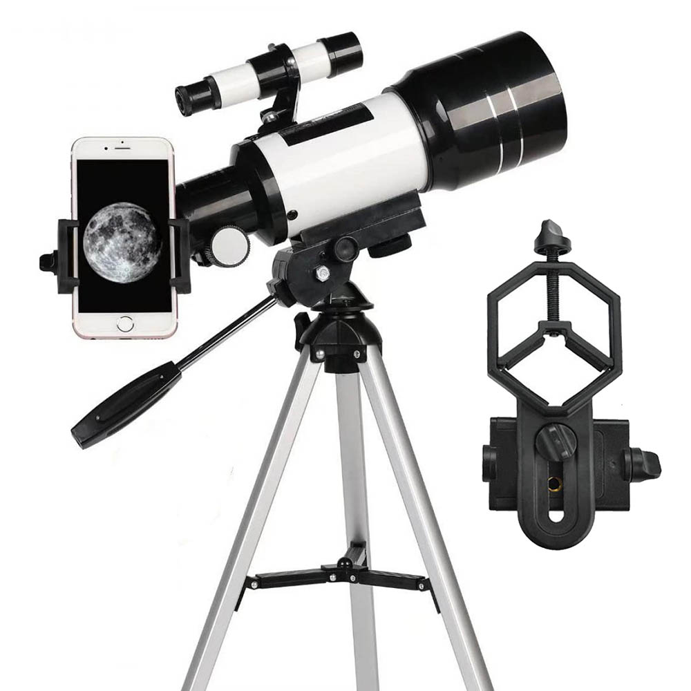 Hobbi Csillagászati Teleszkóp Mobiltelefon Adapterrel és állvánnyal
