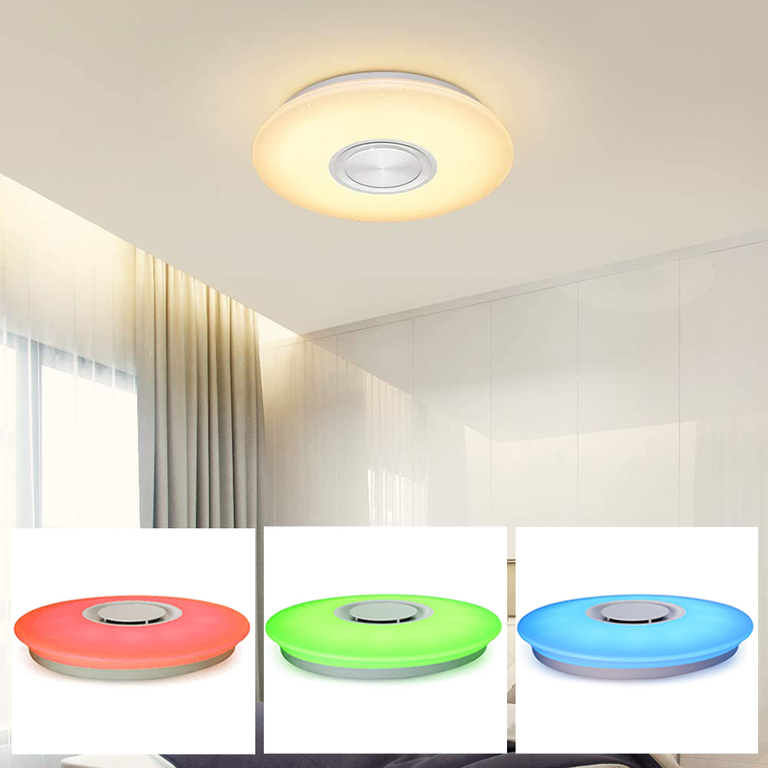 Cerebrum reel Fateful Lampa smart de tavan Timeless Tools, plafonierea cu lumina multicolora,  telecomanda - eMAG.ro