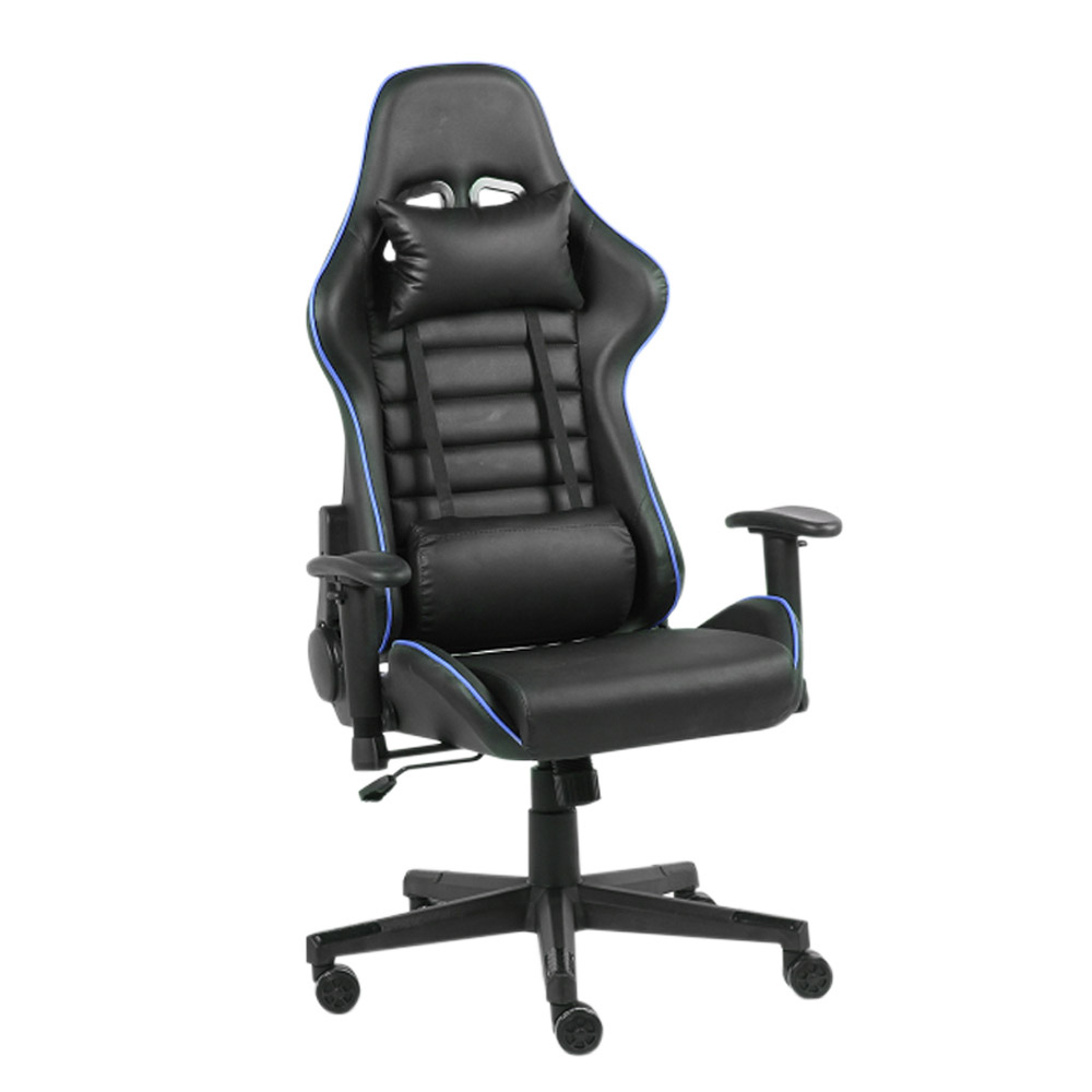 Fekete-kék gamer szék
