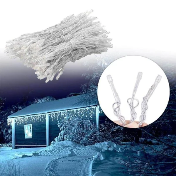 LED jégcsap fényfüggöny kültéri dekorációhoz