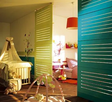 Térelválasztó paraván családi otthonban