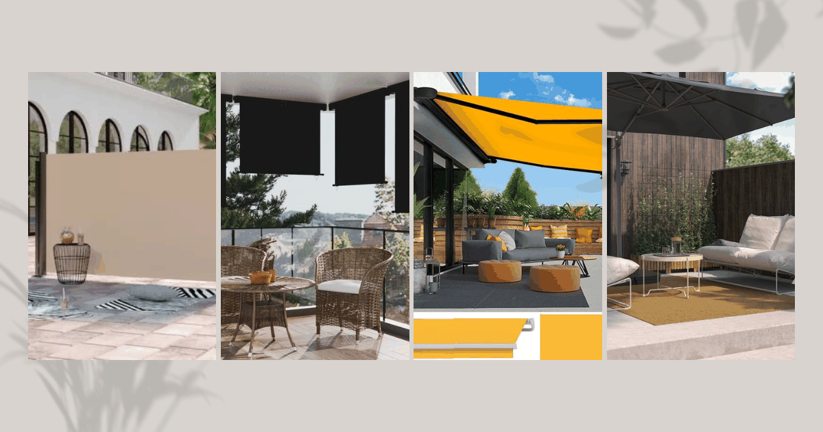 Árnyékoló választás teraszra és a kertbe
