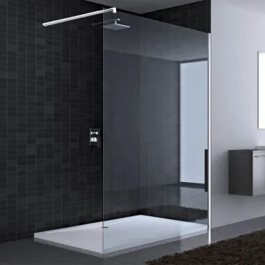 Walk-in 8 mm-es edzettüveg zuhanyfal két méretben